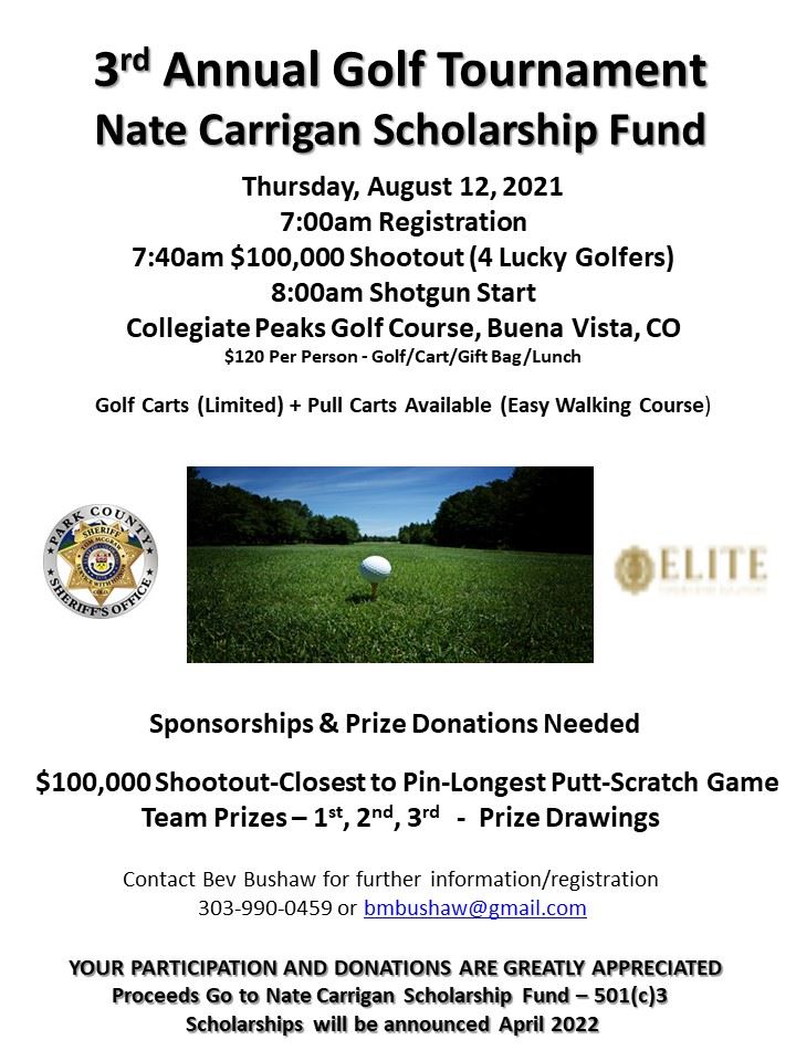 Golf Tournament Flyer 501(c)3 Elite